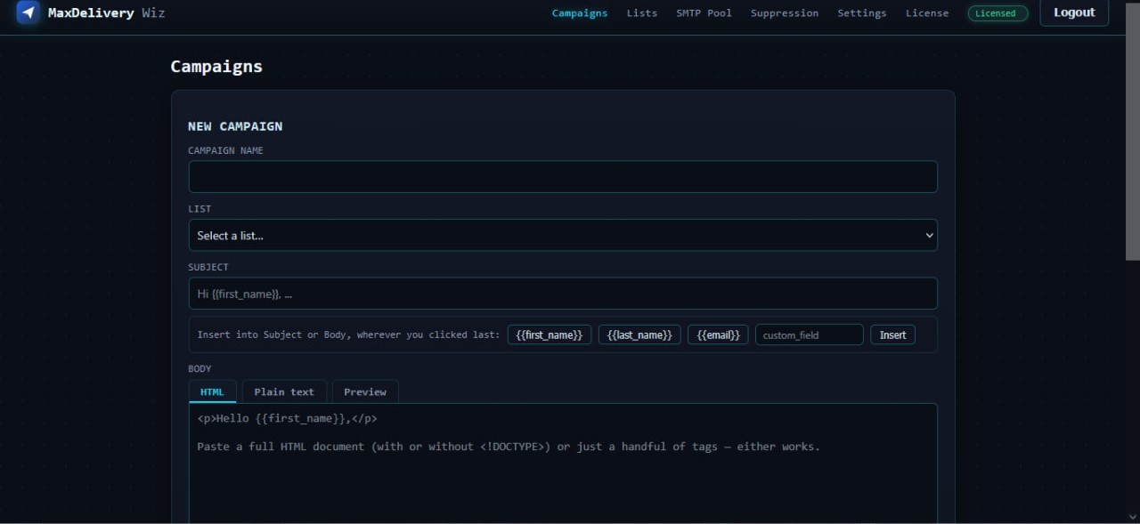 MaxDelivery Wiz screenshot 2
